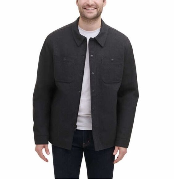 G.H. Bass & Co. Other - NWT G.H. Bass & Co. Men Fleece Lined Shirt Jacket in Grey Size Medium